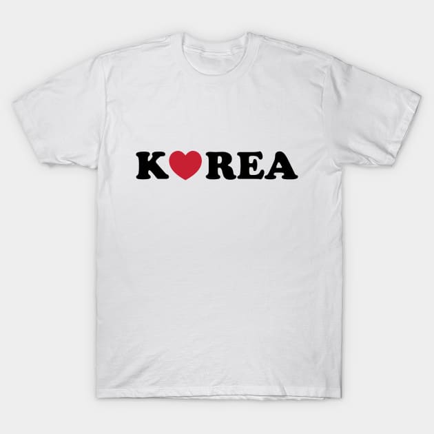 Korea Love Heart T-Shirt by tinybiscuits